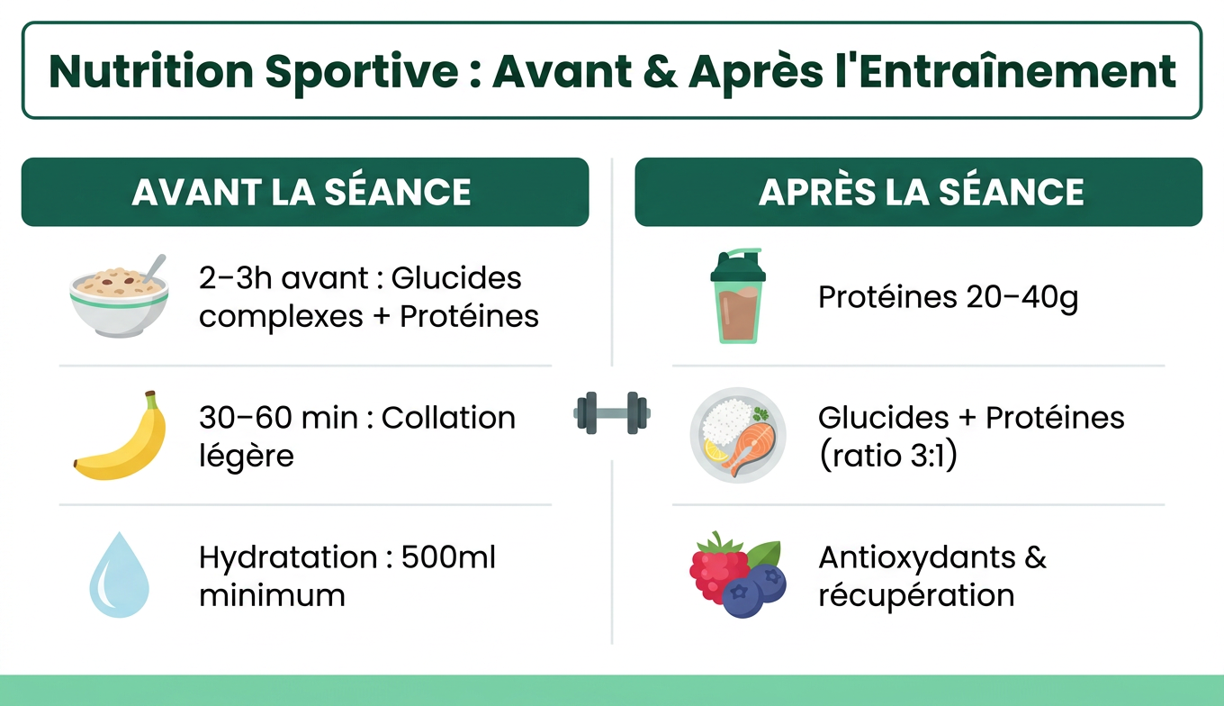 Que manger avant et après l&rsquo;entraînement pour maximiser vos résultats ?