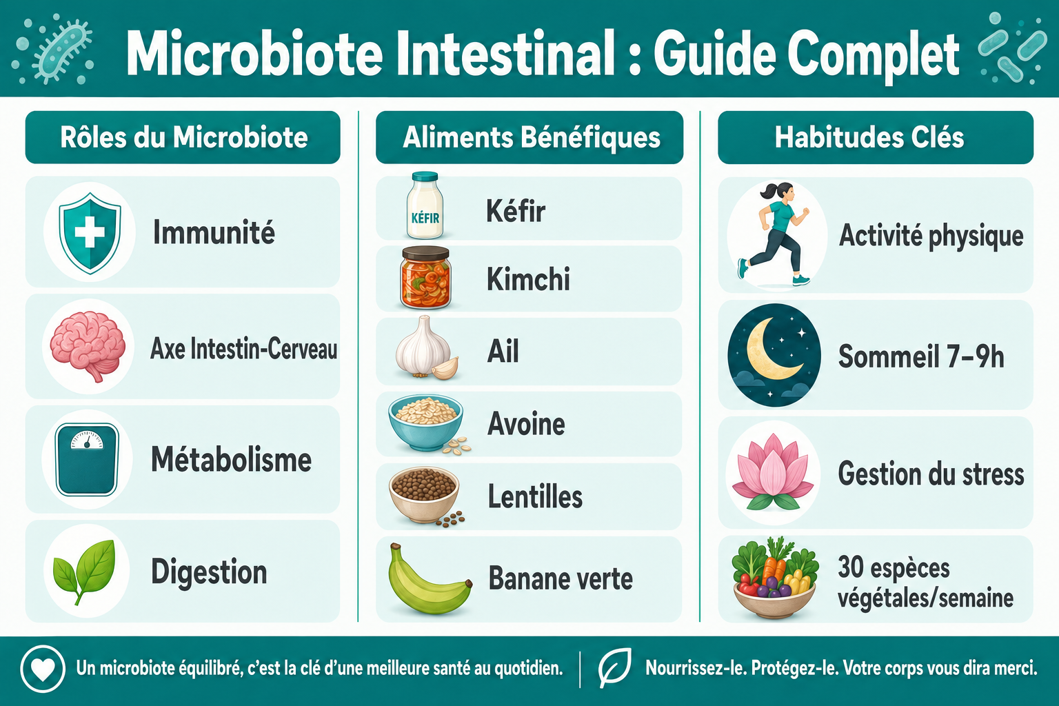 Microbiote intestinal : comment en prendre soin au quotidien
